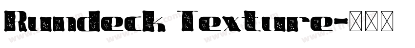 Rundeck Texture字体转换